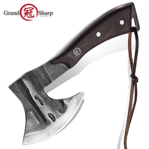 Hachette de feu forgé de Chef, couteau à désosser forgé Tomahawk, Gadget de pêche de plein air de Camping, outil de cuisine de jardin à domicile, hacher les os ► Photo 1/6