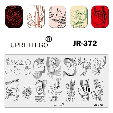 Plaque d'estampage en acier inoxydable 2022, modèle, ligne florale, fleur, Fruit, sourire, dentelle, silhouette de femme, mère noël JR371-380 ► Photo 1/6