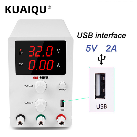 Alimentation électrique de laboratoire avec affichage numérique, 30 V, 10 A, régulateur de tension avec commutation réglable, CC 220 V 110 V, nouveauté ► Photo 1/6