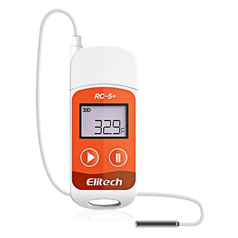 Elitech-enregistreur de données de température, RC-5 + TE PDF, USB, 32000 Points, enregistreur réutilisable, haute précision, capteur externe Extra ► Photo 1/6