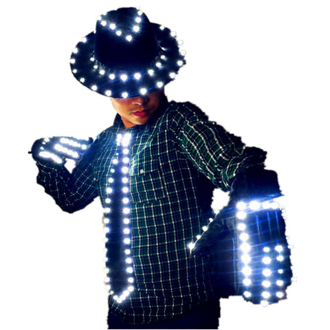 Costume de scène LED pour Michael Jackson, veste, Costume de Cosplay, fournitures de fête ► Photo 1/6