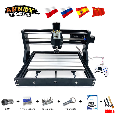 Graveuse laser CNC 3018 PRO, machine pour bricolage, outil de travail sur bois, PCB et PVC, GRBL ER11 ► Photo 1/6