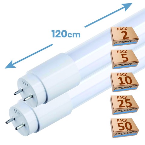 LED ATOMANT®120cm Standard 360 ° T8 G13-18W 1800LM LED tube connexion un côté à + + éclairage lumières maison cuisine bureau ► Photo 1/6