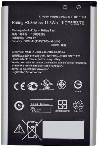 3000 mAh téléphone batterie Asus pour ZD551KL ZenFone Selfie C11P1501 haute qualité remplacement Bateria Batteries rechargeables ► Photo 1/1