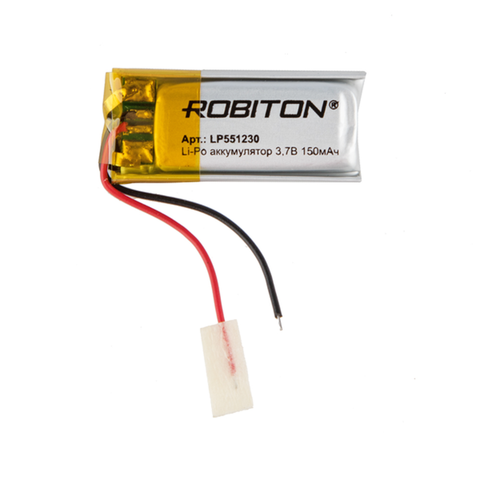 Batterie polymère Li-ion lp551230 robiton, prisme li-pol avec circuit de protection ► Photo 1/1