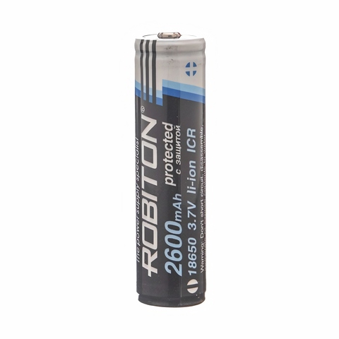 Batterie au lithium Robiton 18650 Lisam avec protection, pour lampes de poche tactiques en vrac ► Photo 1/1