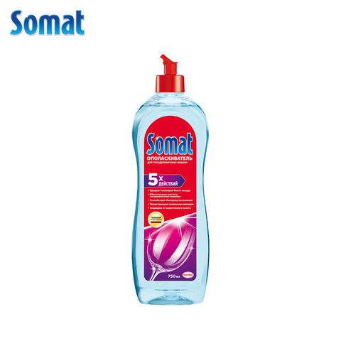 Somat conditionneur pour lave vaisselle 750 ml sel pour lave vaisselle poudre pour lave vaisselle pilules pour pmm gel pour lave linge détergent pour lave vaisselle ► Photo 1/2