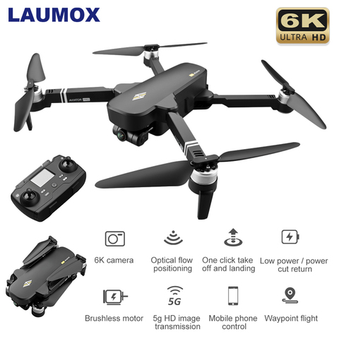 LAUMOX – Drone 8811 Pro 6k HD, caméra à cardan 2 axes, Wifi 5G, système Gps, prend en charge les cartes TF, vol 28 Min F11 4K SG906 Pro2 ► Photo 1/6