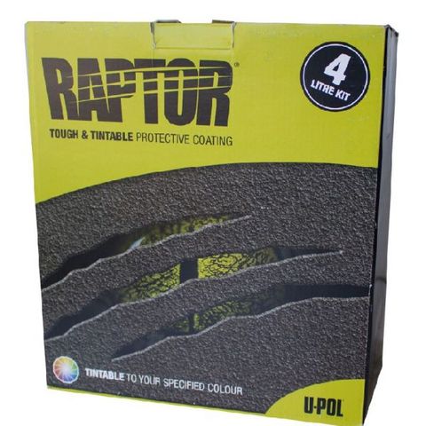 U-POL Raptor RLT/S4 (colerable), 4*750 + 1L, Raptor coating protective anti-gravel car paint Raptor ► Photo 1/1