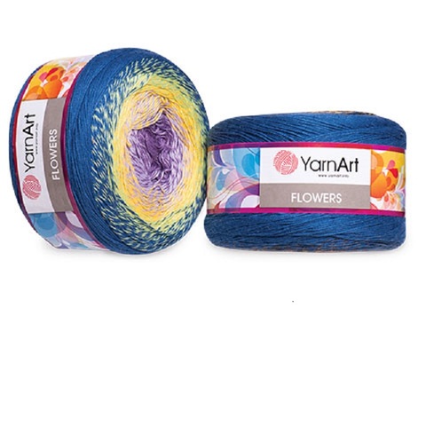 Yarnart fleurs gâteau fil 250gr 1000m tricot Crochet hiver automne Beanie châle bénitier écharpe femmes hommes bricolage fantaisie ► Photo 1/6