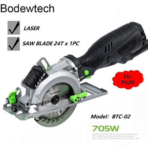 Bodewtech – Mini scie circulaire électrique BTC02, 705W, 3500 tr/min, pour bois, coupe: 42,8mm ► Photo 1/4