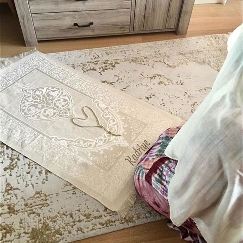 Tapis de prière personnalisé, simplement imprimer, tapis de prière islamique Tasbeeh musulman Eid faveurs mariage mère père jours nom personnalisé ► Photo 1/6