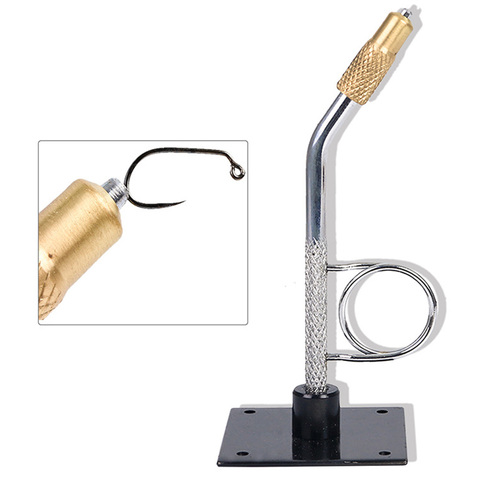 1pc Portable mouche attachant étau avec base rotative c-pince poisson matériel Kit voyage alliage mouche pêche tacles crochet reliure outil Pesca ► Photo 1/6