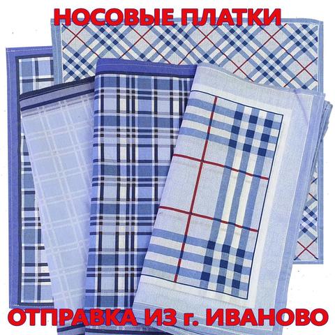 Men's handkerchiefs 100% cotton Russian production checkered pattern classic ► Photo 1/4