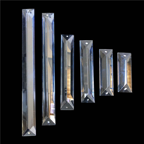 Camal – lustre en verre K9 rectangulaire suspendu en cristal, 1 pièce, pendentif prisme dans un ou deux trous pour pièces d'éclairage, décor de lampe ► Photo 1/6