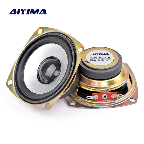 AIYIMA – haut-parleur Audio Portable, 2 pièces, 3 pouces, 4ohm, 5W, gamme complète, Tweeter en néodyme, KTV professionnel, pour Home cinéma ► Photo 1/6