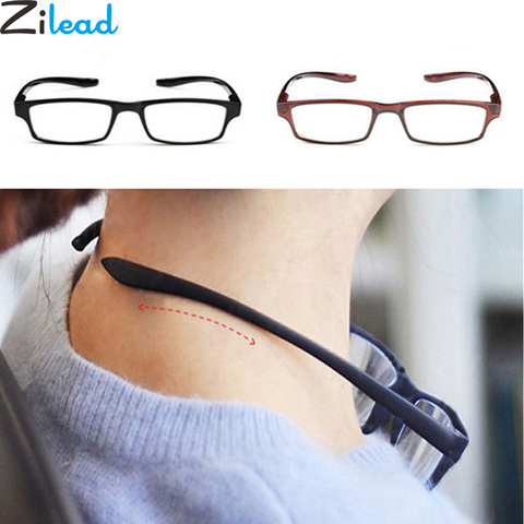 Zilead confortable ultraléger licou lunettes de lecture suspendus Stretch femmes et hommes Anti-fatigue HD presbytie + 1.0 + 1.5 + 2.0 + 2.5 + 3.0 + 3.5 + 4.0 ► Photo 1/6