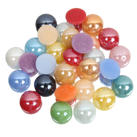 Perles en céramique six couleurs mélangées | Perles rondes en céramique, strass, taille 11 pour choisir, Nail Art 3D, beauté, bijoux, décoration, réparation, artisanat ► Photo 1/4