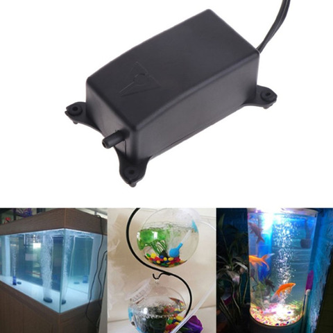 Pompe à Air d'aquarium silencieuse 2W | Pompe à oxygène pour Aquarium, pompe sans bruit pour augmenter l'oxygène avec prise ue 220 à 240V ► Photo 1/6