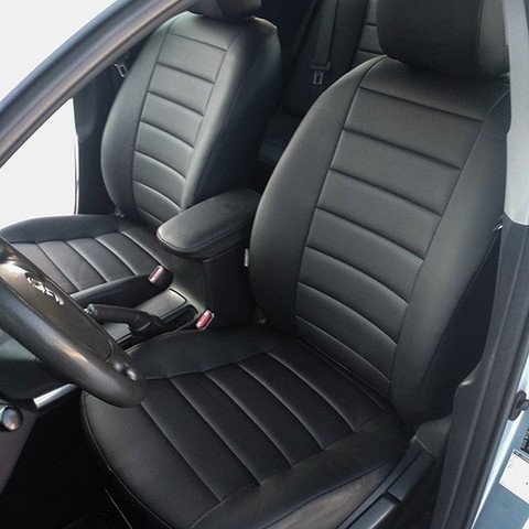 Ensemble complet de housses de siège spéciales en cuir écologique, pour Toyota Corolla E150 2007 – 2013 ► Photo 1/6