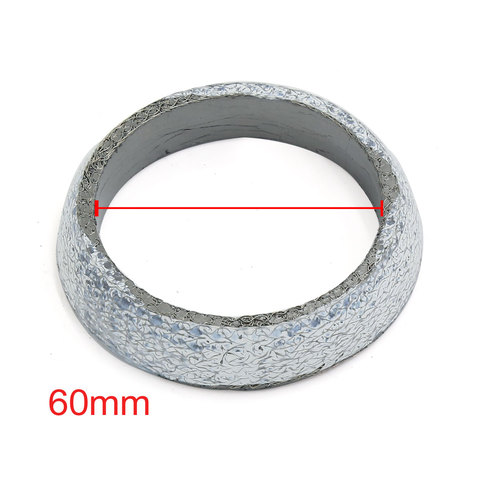 UXCELL voiture 45mm 48mm 60mm 65mm 70mm diamètre intérieur Graphite tuyau d'échappement bride beignet joint silencieux bague d'étanchéité ► Photo 1/6