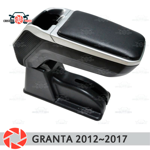 Accoudoir de console centrale en cuir pour Lada Granta 2012 ~ 2022, boîte de rangement, cendrier, accessoires de voiture, style m2 ► Photo 1/4