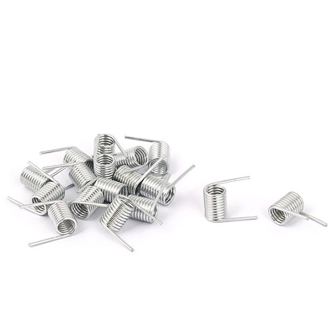 UXCELL 0.7Mmx5.8X8mm de Zinc Plaqué Droite Ressort De Torsion 17 Pcs ► Photo 1/3