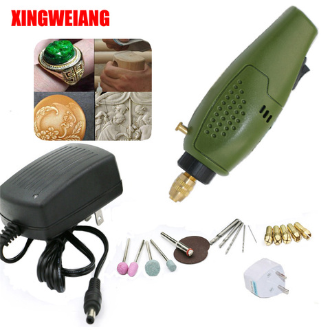 XINGWEIANG Mini perceuse électrique 12V DC, accessoires de meulage, meuleuse pour fraiser polissage perçage gravure ► Photo 1/5