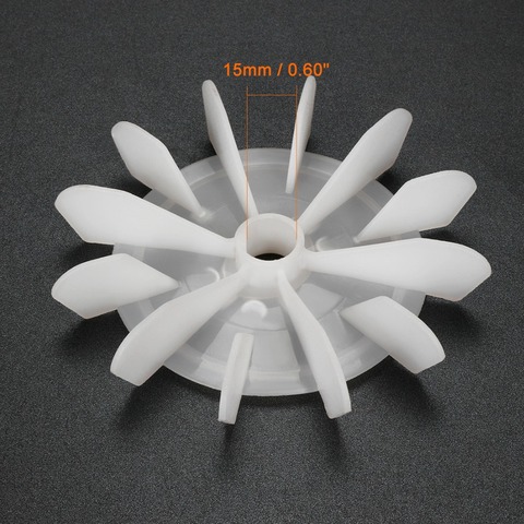 Uxcell 1 pièces 120x1 5mm/140x1 6mm/140x1 8mm/148x20mm D arbre de remplacement blanc en plastique 6/12 turbine moteur ventilateur girouette pour la maison bricolage ► Photo 1/4