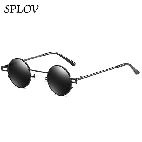 Lunettes de soleil rondes pour hommes et femmes, nouvelle mode de rue, petite monture élégante, Design rétro vapeur Punk, lunettes de soleil Hipster ombre Gafas de Sol ► Photo 1/6