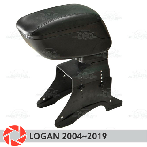 Accoudoir pour Renault Logan 2004-2022 repose-bras de voiture console centrale boîte de rangement en cuir cendrier accessoires style de voiture ► Photo 1/5