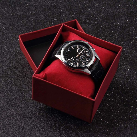 Nouvelle boîte de montre rouge en carton cadeau cadeau boîte Rectangle haute qualité montres à Quartz boîte d'emballage boîte à bijoux cadeau de noël ► Photo 1/6