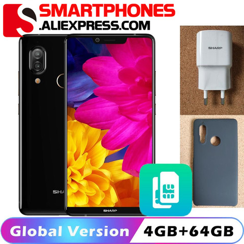 Smartphone Original SHARP S3 SHARP AQUOS S3 4GB + 64GB 6.0 ''FHD + Snapdragon630 Octa Core Android 8.0 12MP 3200mAh téléphone portable ► Photo 1/1