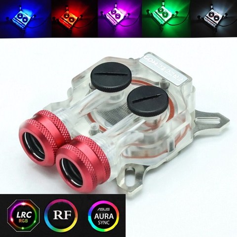 FREEZEMOD RGB carte vidéo GPU core cover adapté pour 43mm-53mm trou pas bloc de refroidissement par eau. VGA-TMD ► Photo 1/3