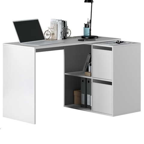 Table de bureau, bureaux d'étude, bureau, table d'ordinateur, bureau blanc, table de travail ► Photo 1/6