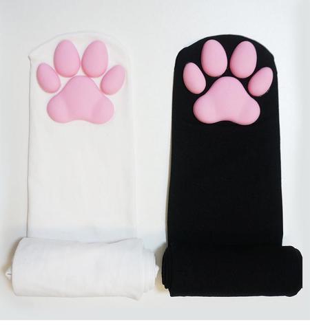 Pawpads chaussettes mode bas décontracté coton cuisse haute sur le genou coton chaussettes hautes filles femmes femme longue genou chaussette ► Photo 1/6