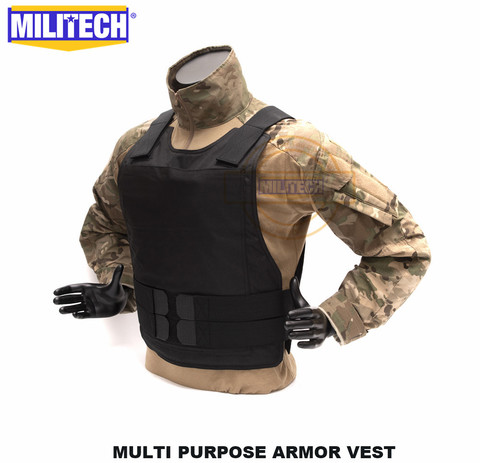 Militech – gilet BK NIJ 3A 0101.06 & NIJ 0101.07 HG2, gilet balistique multi-usages en aramide, pare-balles, avec poche d'insertion de panneau dur ► Photo 1/4