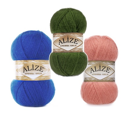 Alize Angora – fil d'or, % 20 laine-% 80 acrylique, tricot, bonnet enveloppant au Crochet, pull-over pour enfants et adultes, tricot d'hiver ► Photo 1/6