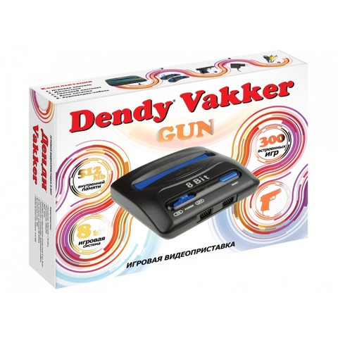 Console de jeu Dendy vakker 300 jeux + pistolet lumineux ► Photo 1/6