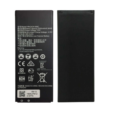 2200 mAh téléphone batterie Huawei HB4342A1RBC pour Y5 II Honor 5A haute qualité remplacement Bateria Batteries rechargeables ► Photo 1/1