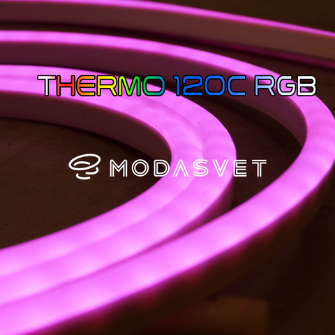 Thermo 120C RGB bande de LED étanche résistant à la chaleur pour le bain et le sauna. 5 mètres. Bande de Diode d'éclairage bande de rvb bande de Diode de LED, rétro-éclairage, éclairage de led, décor pour la bande de LED de pièce pour l'éclairage... ► Photo 1/6