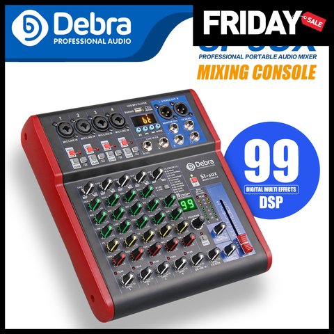 Son propre! Debra Pro 6 canaux USB table de mixage Audio avec 99 effets numériques DSP pour Console de mixage DJ Studio d'enregistrement karaoké ► Photo 1/6