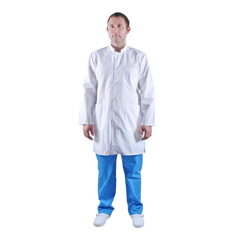 Peignoir médical homme ivuniforma support blanc de Tisi ► Photo 1/2