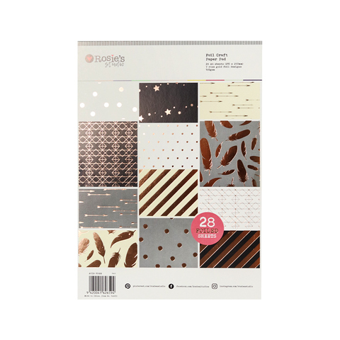 CRZCrafter – papier artisanal pour Scrapbooking, papier décoratif sans acide, motif de fond, bricolage, A4, 28 feuilles ► Photo 1/5