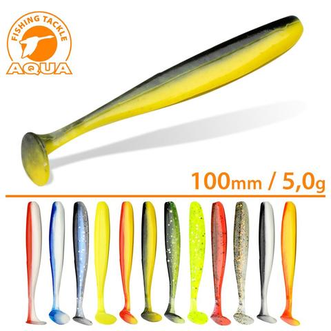 Leurre Silicone-Ripper Aqua pêche fièvre mince (10 cm) 5 pièces. ► Photo 1/1