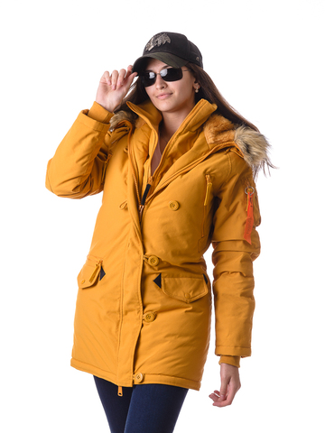 Veste d'hiver pour femme Alaska Oxford apolloget dotée d'une capuche, avec poches isolées et matière imperméable. 2022 nouveau ► Photo 1/6