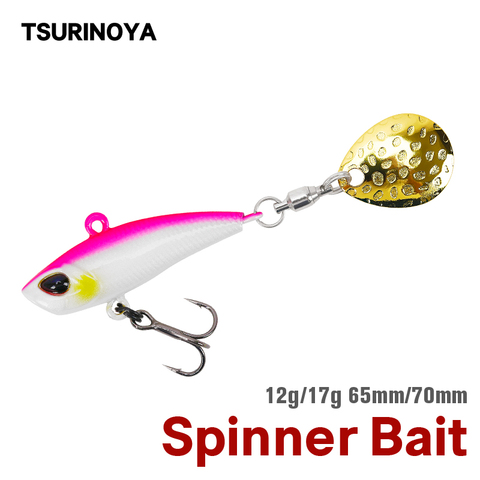 TSURINOYA leurre de pêche SPIN MT 12g 17g coulant Spinner cuillère appâts durs hiver glace-gabarit Vibration métal Wobblers basse VIB gabarit ► Photo 1/6