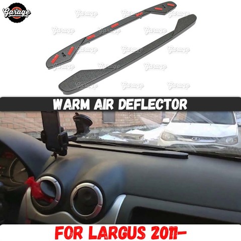 Déflecteur d'air chaud pour Lada Largus 2011-2022, sur le panneau avant, accessoires en plastique ABS, fonction, direction de l'air, style de voiture ► Photo 1/6