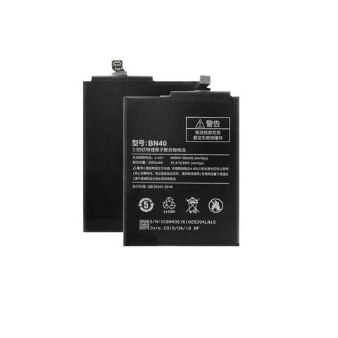 Batterie de téléphone 4100 mAh BN40 pour Xiaomi Redmi 4 Pro Batteries rechargeables de batterie de remplacement de haute qualité ► Photo 1/1