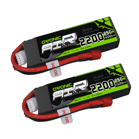 Ovonic-batterie Lipo 3S 11.1V 2200mAh 25C avec Style Dean T, pour voiture RC, avion, hélicoptère, bateau, Drone FPV quadrirotor ► Photo 1/1